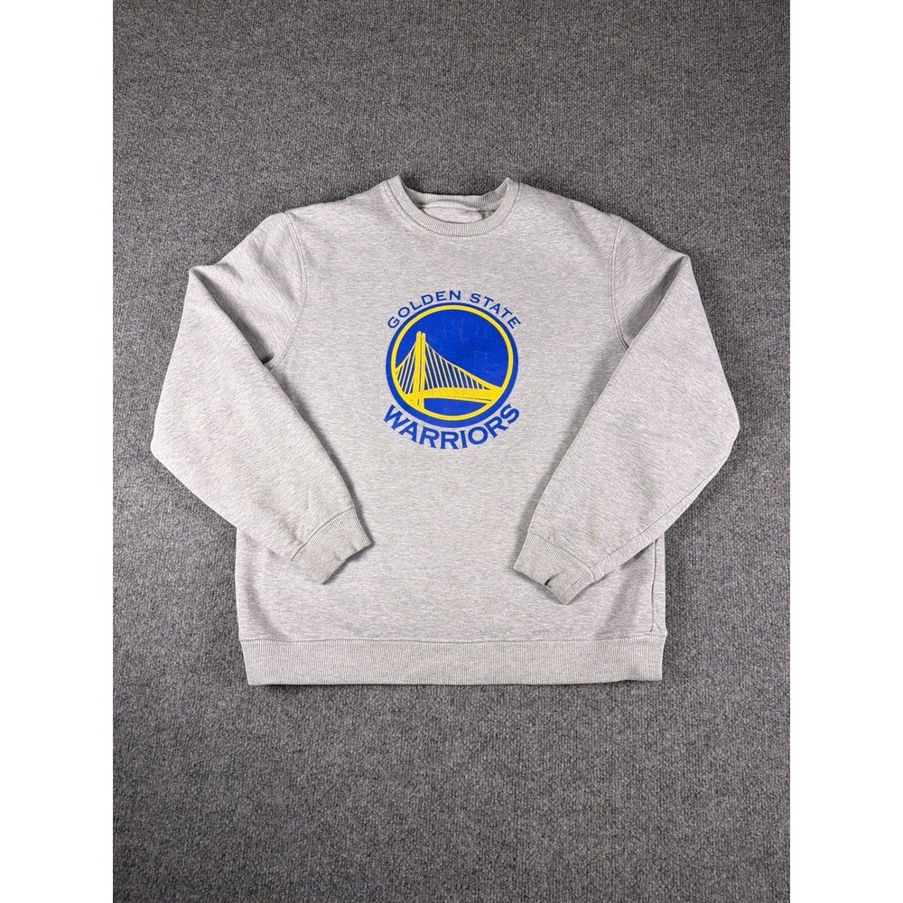 NBA‎ Golden State Warriors Mens Sweatshirt Exclusive Medium Grey Long Sleeve